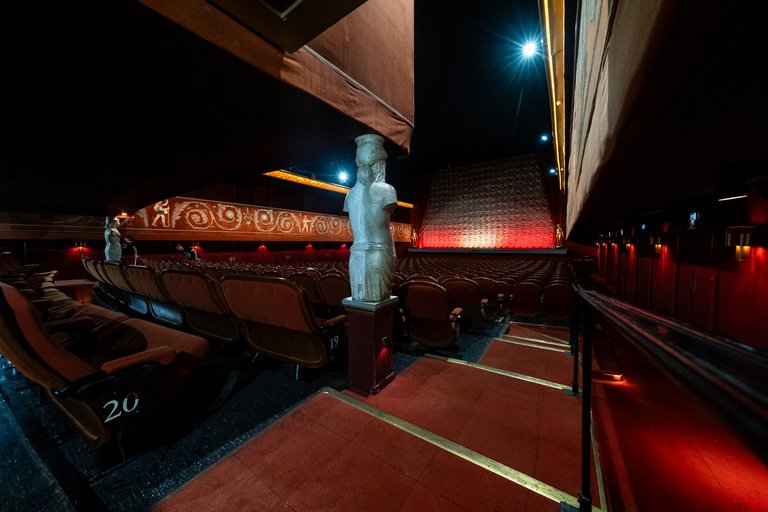 Interior of the Skandia movie theatre in Stockholm. The cinema is one of the prime examples of Nordic Grace Architecture.