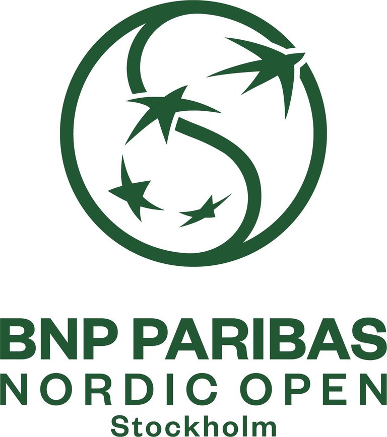 Text BNP Paribas Nordic Open and a circle with stars.