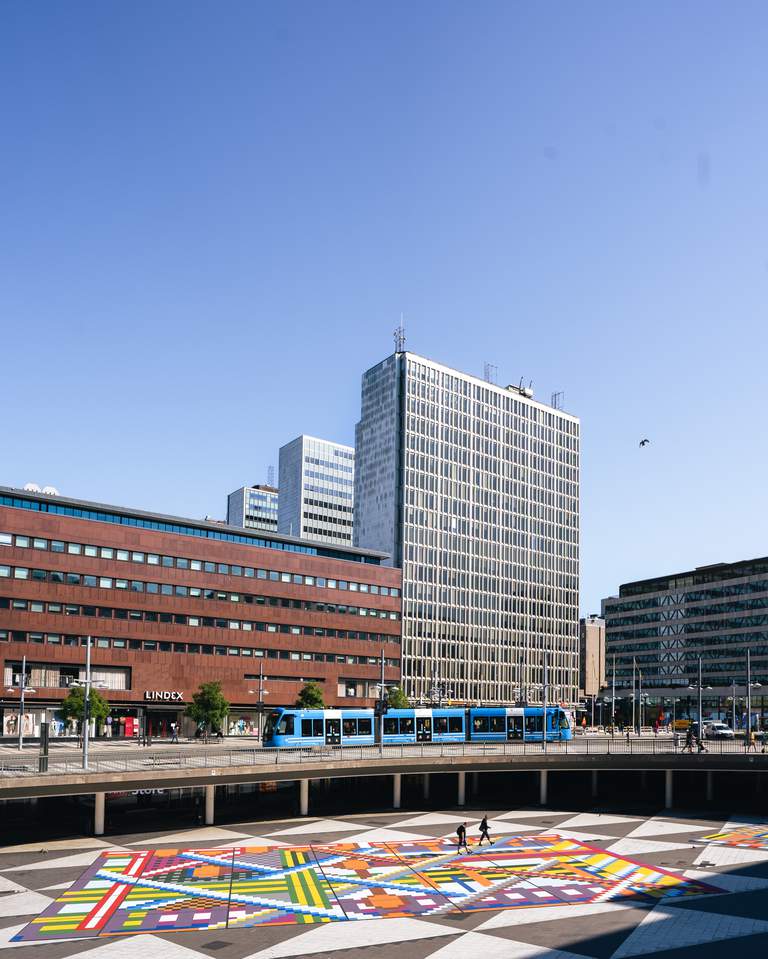 Sergels Torg in Stockholm, a popular meeting place in the middle of the city.