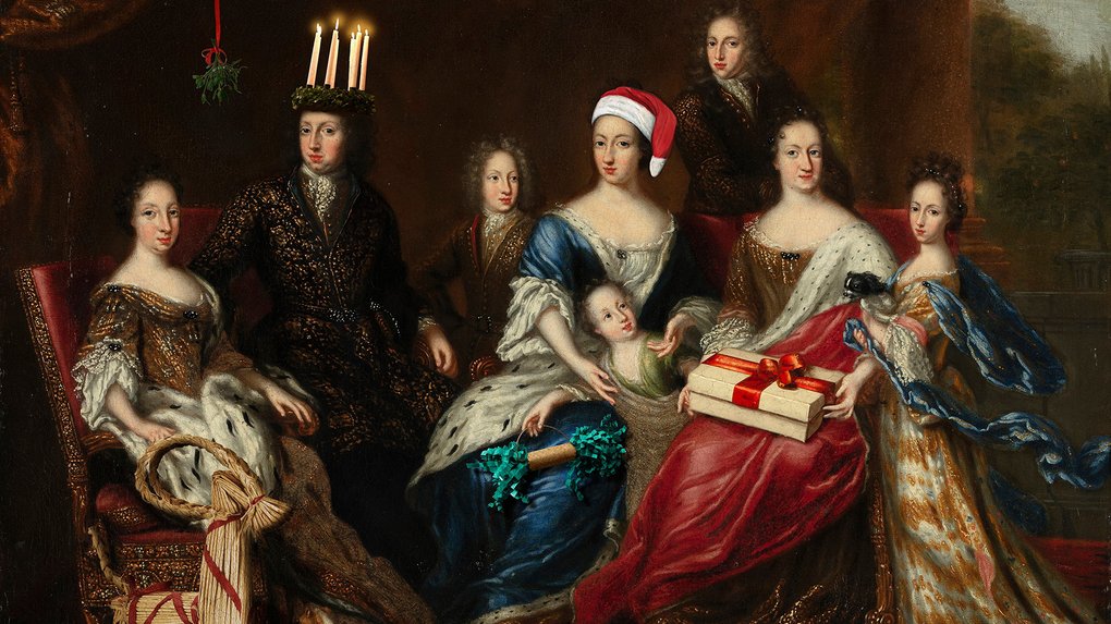 Christmas buffet with a royal guided tour