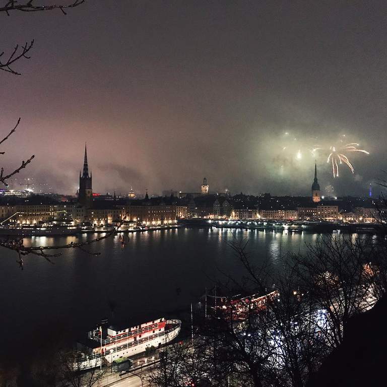 Fireworks in the Old City.