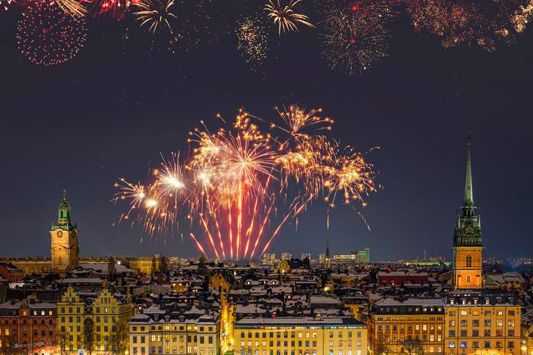 Fireworks in the old town.