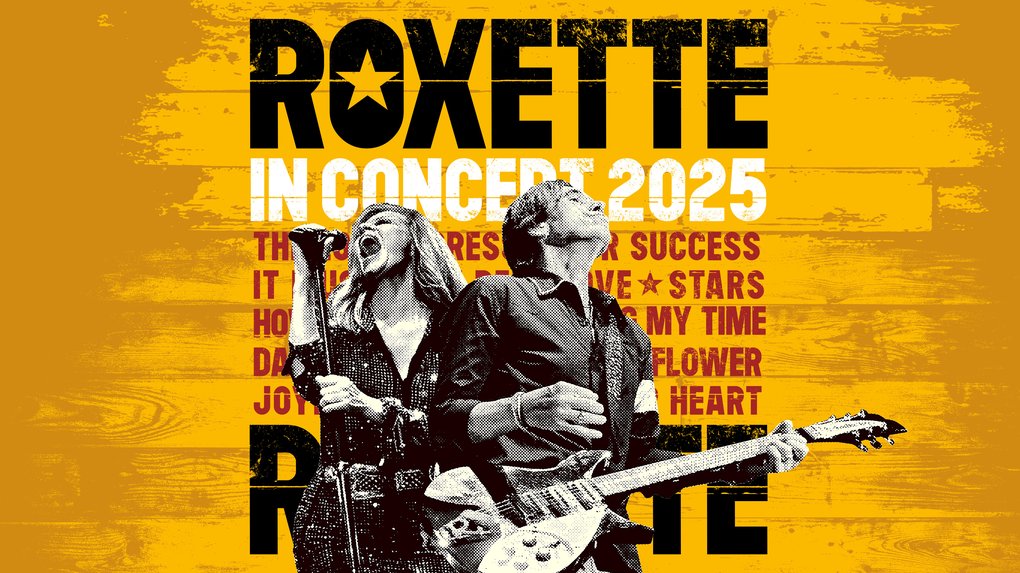 Roxette on a yellow background