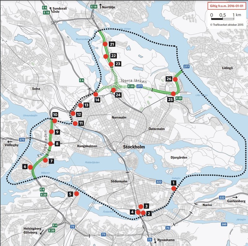 map – congestion tax stockholm