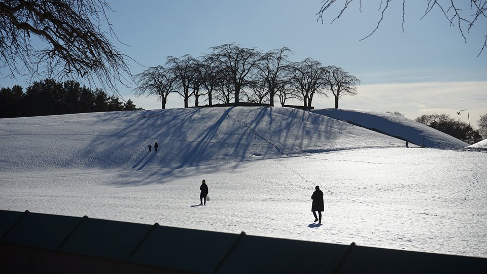 Vintervisning av världsarvet Skogskyrkogården